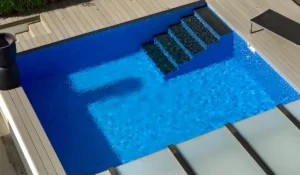 Blå Marmor Pool Liner
